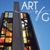 Title Image with the Iconic Stained Glass Column from Downtown Redding