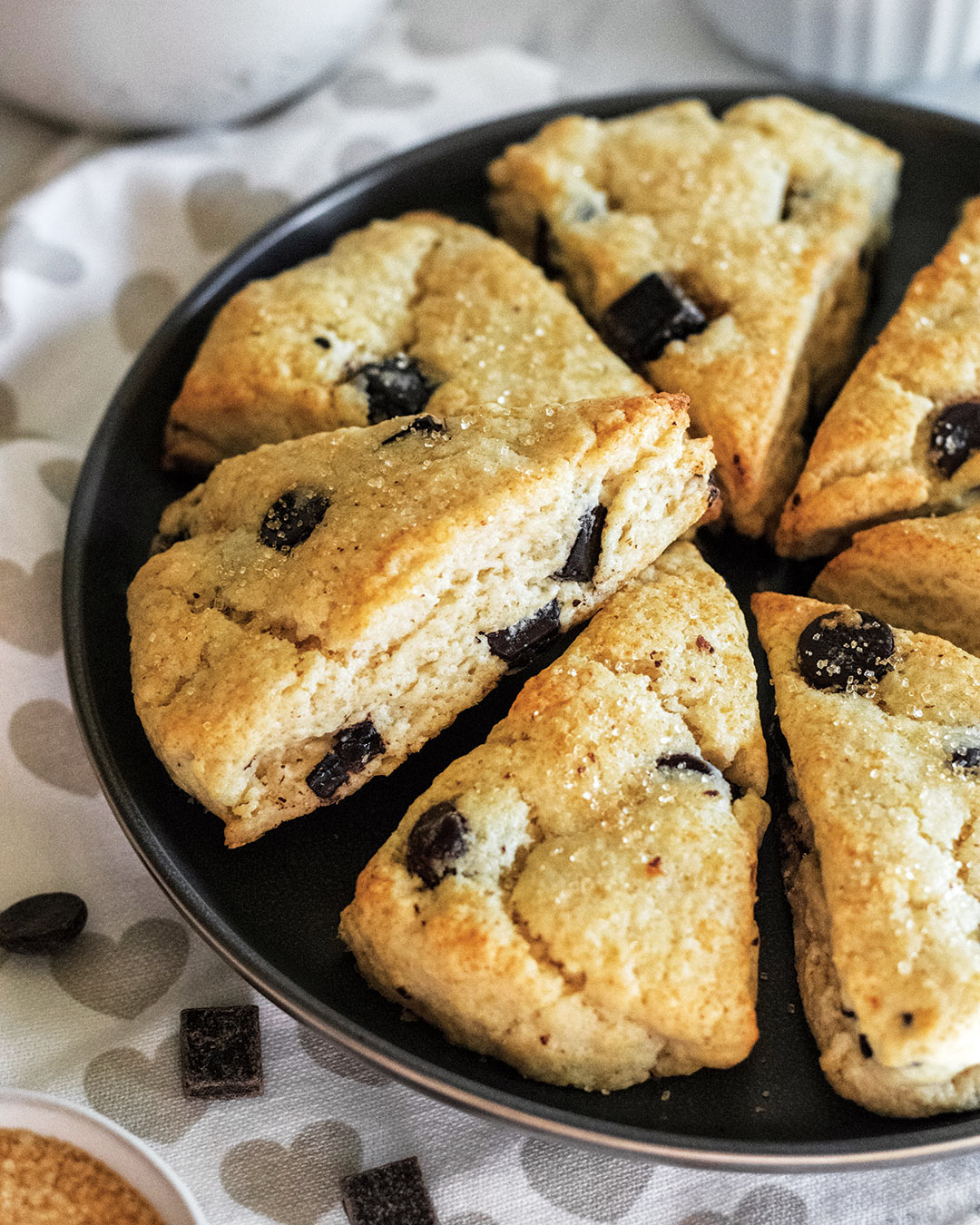 Chocolate Chips Scones - Enjoy Magazine